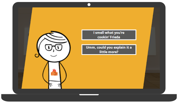 Frieda explains firewalls - a sample of our animated video capability