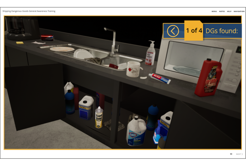 3D rendering of a breakroom environment