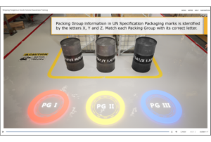 3D rendering of hazardous materials in shipping drums