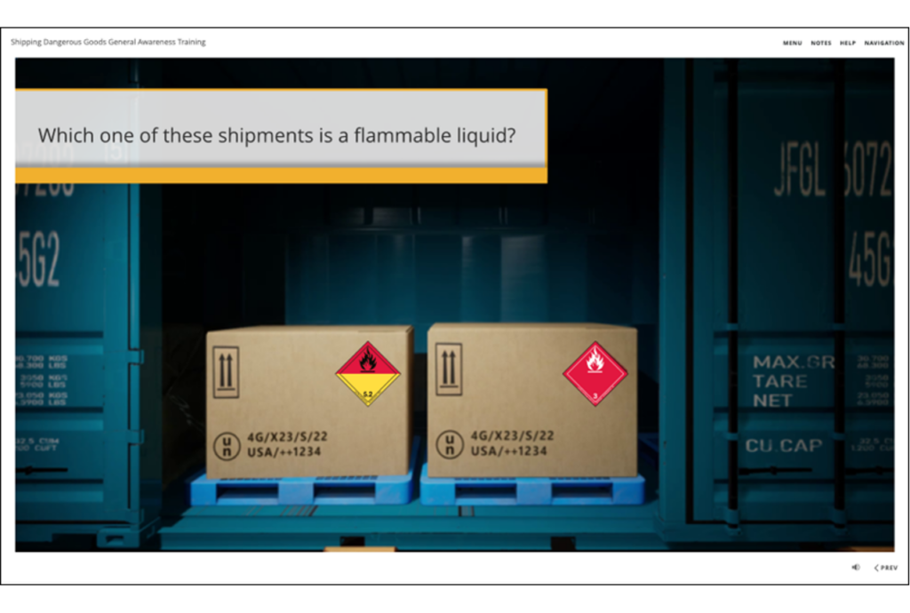 3D rendering of shipping crates on a train car